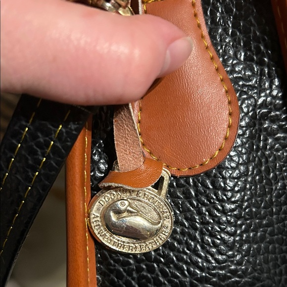 Dooney & Bourke Black and Brown Crossbody Bag - Picture 5 of 12